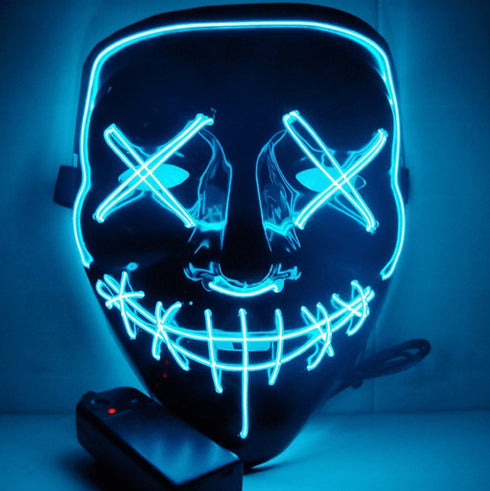 Black V Halloween Horror Glowing Mask - EsaModa